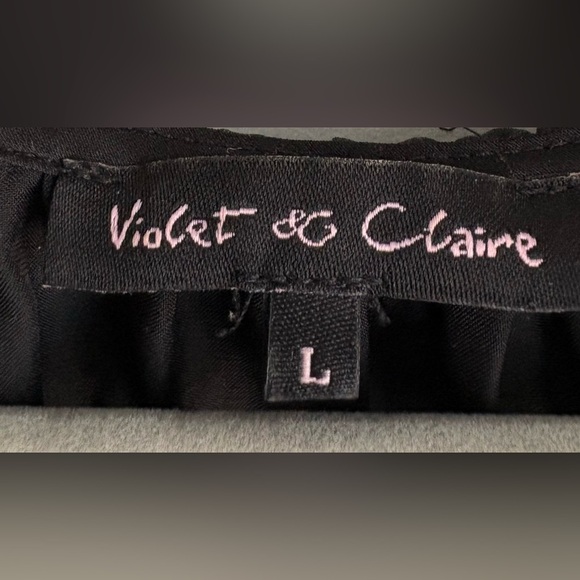 Women's Black Ruffle Top - Picture 2 of 5